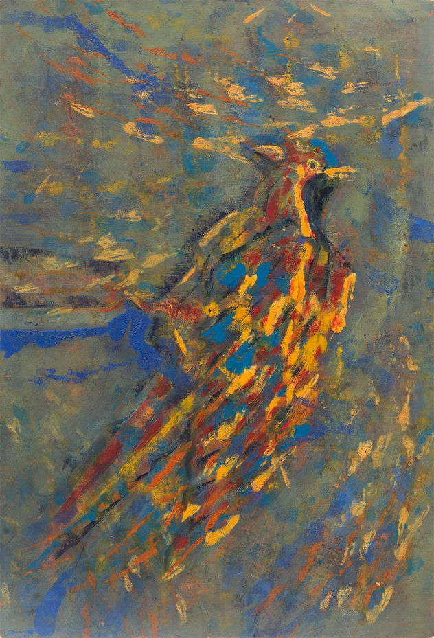 pájaro tricolor