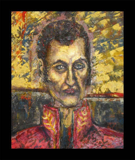 SIMÓN BOLÍVAR Oil Canvas Portrait