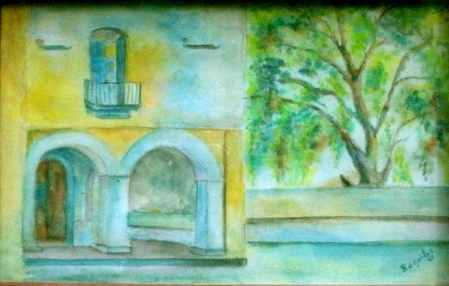 Iglesia sobre el Cerrito de Cholula Watercolour Paper Landscaping