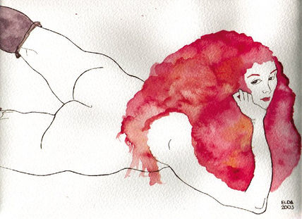 Tumbada desnuda