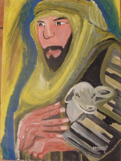 el pastor Oil Canvas Landscaping