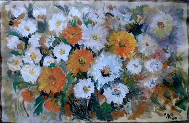 RAMILLETE DE MARGARITAS Others Paper Floral Painting