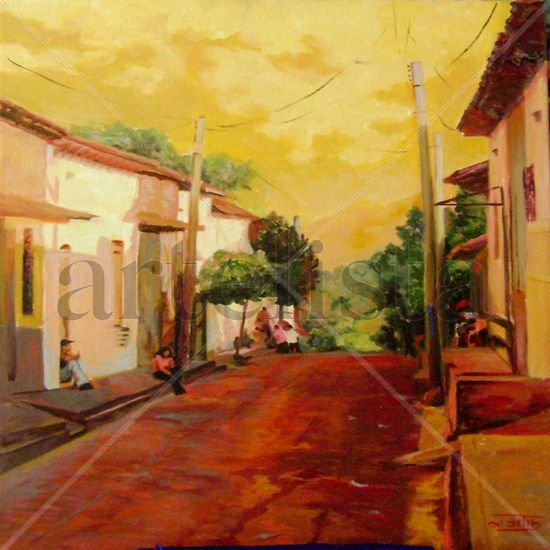 Suchitoto 2 Oil Canvas Landscaping