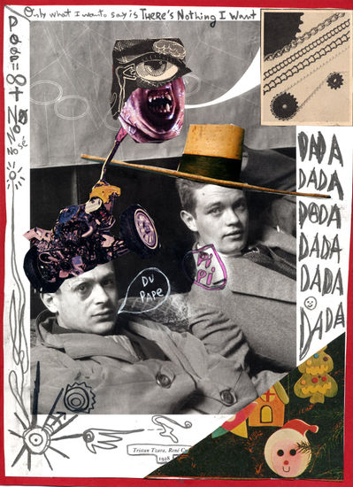 Tristan Tzara, René Crevel (Man Ray rectificado) Card Portrait