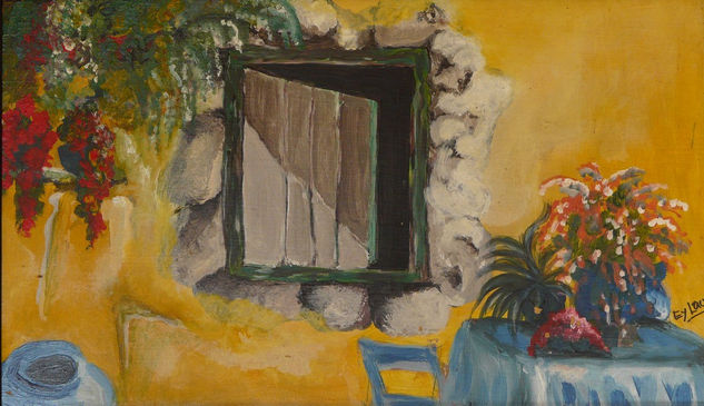 VENTANA ANTIGUA Oil Canvas Landscaping