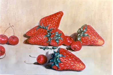 FRUTAS ROJAS (DETALLE) Oil Canvas