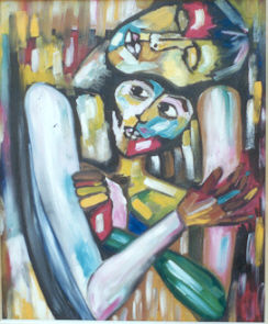 MATERNIDAD Oil Canvas