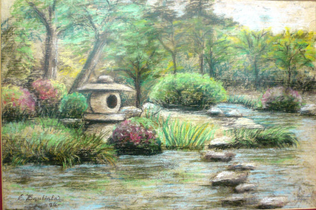 Jardin japonés Pastel Paper Landscaping