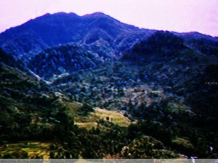 Montaña azul
