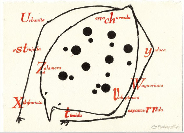 ...de palabras III Litografía