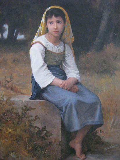 Homenaje a Bouguereau Óleo Lienzo Paisaje