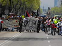 Protesta contra la...