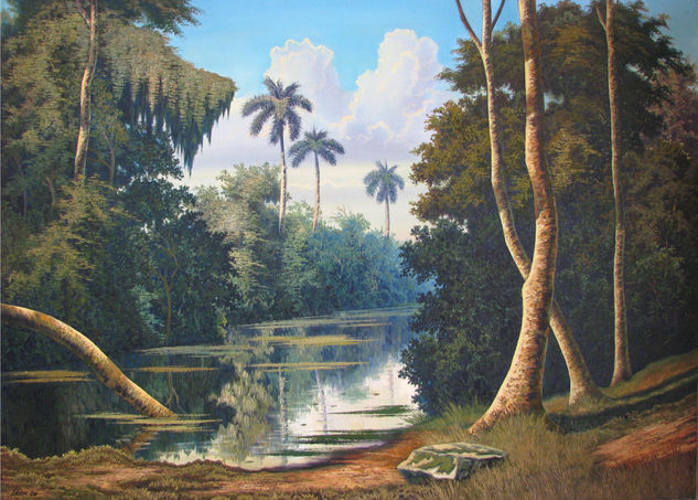 Paisaje cubano Oil Canvas Landscaping