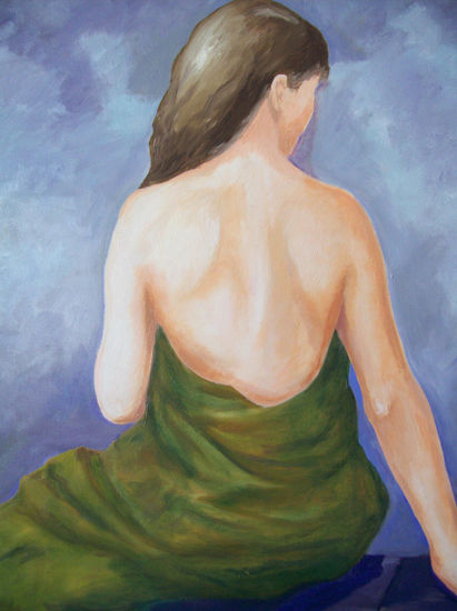 Mujer de espalda Oil Canvas Nude Paintings