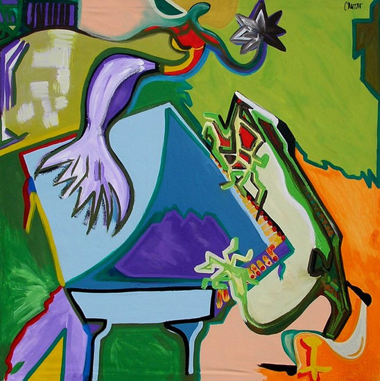 JAZZ - hombres sin TIEMPO Acrylic Canvas Others