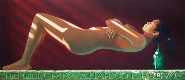 Remedio para soñar con huevos Oil Canvas Nude Paintings