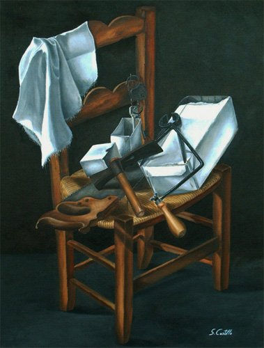 Silla Oil Panel Still Life Paintings