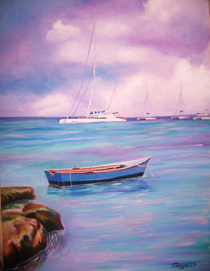 isla saona Acrylic Canvas Marine Painting