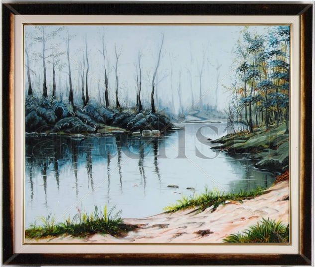 "REFLEJOS DE INVIERNO" Oil Canvas Landscaping