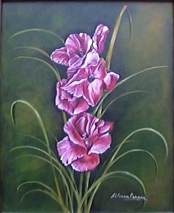 orquideas Oil Canvas Floral Painting