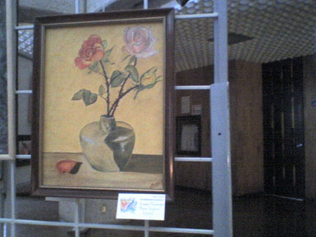 rosas tzigane Oil Canvas Floral Painting