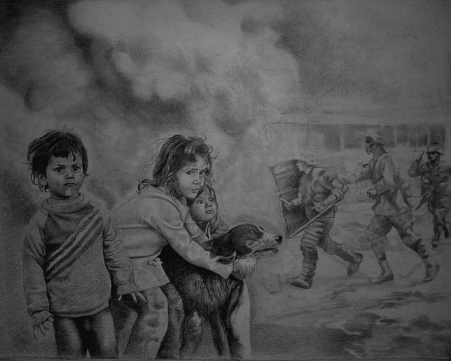 Conflicto Centroamericano  2010. Charcoal