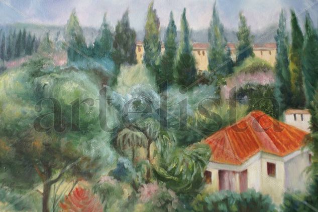 Desde mi ventana Oil Canvas Landscaping