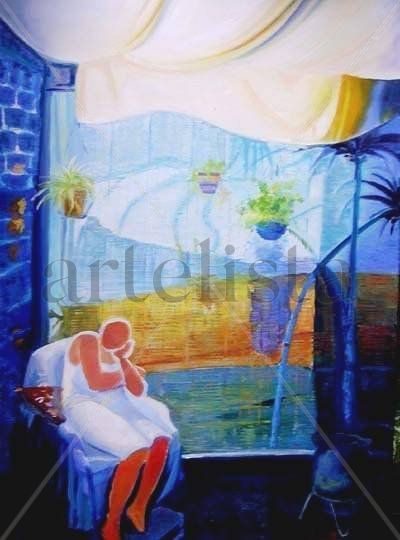 la siesta Oil Canvas Figure Painting