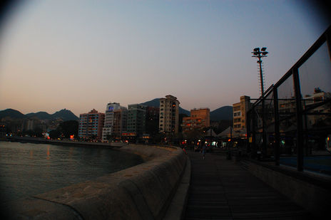 atardecer en la...