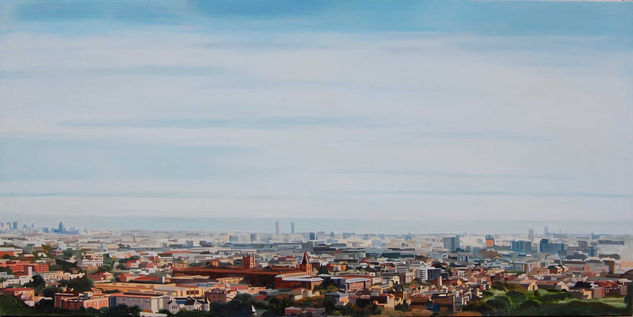 Barcelona libre Óleo Lienzo Paisaje