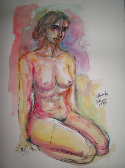 desnudo de mujer Tinta