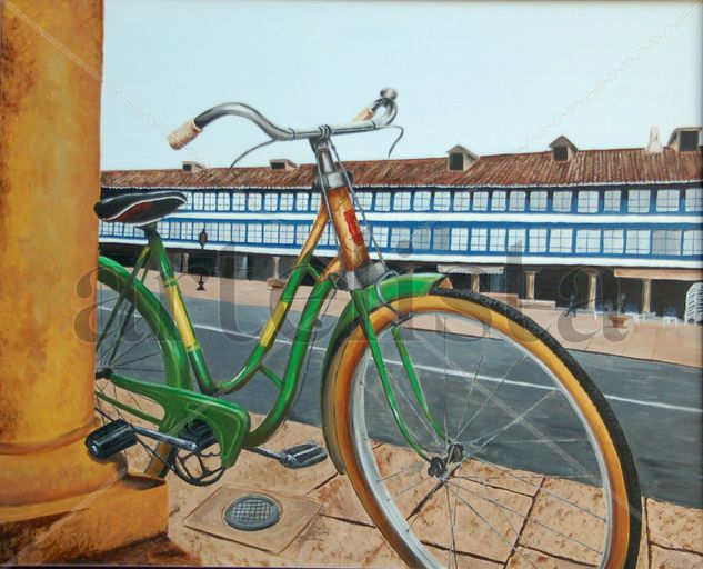 Bicicleta Oil Canvas Landscaping