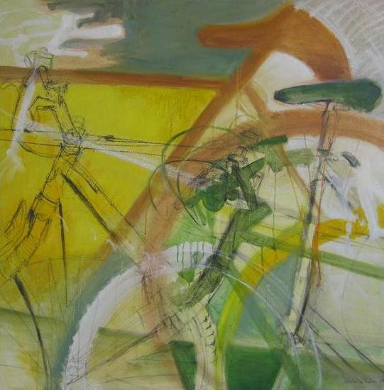 Serie BICICLETAS : III Oil Canvas Landscaping