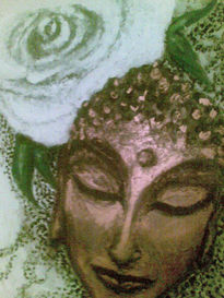 Budha and Rose