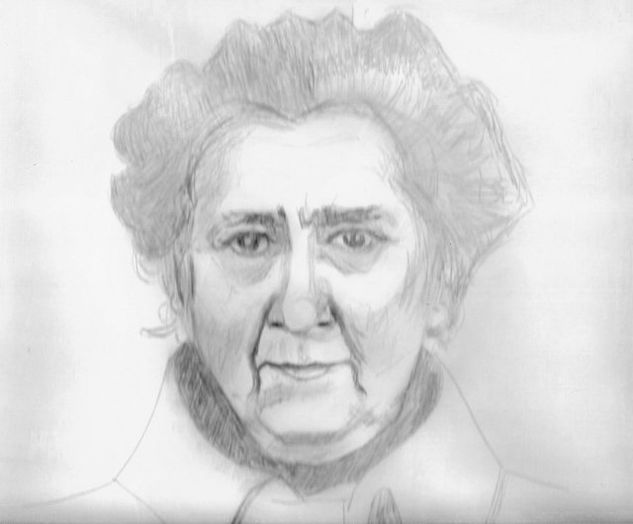 Retrato de la Excmª Sra,Dñª Casilda Martín Alguacil Charcoal