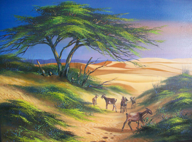 Medanos  al amanecer Oil Canvas Landscaping