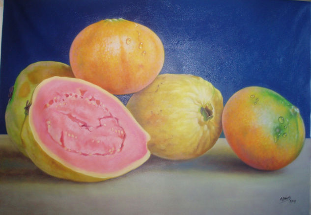 Frutas tropicales Oil Canvas Still Life Paintings