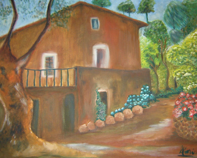 Cuesta Abajo Oil Canvas Landscaping