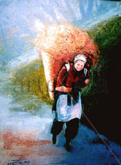 CAMPESINA Oil Canvas Figure Painting