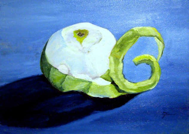 Manzana Verde Oil Canvas Still Life Paintings