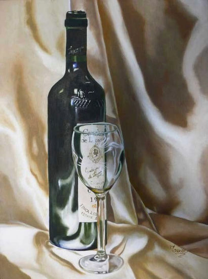 Vino Español Oil Canvas Still Life Paintings