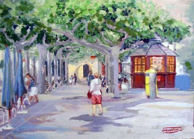 PLAZA SAN ATO Oil Canvas Landscaping