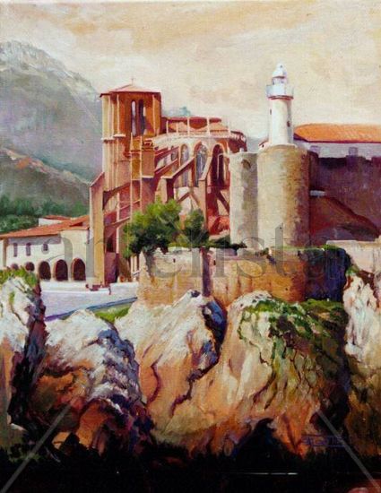 faro de castro Oil Canvas Landscaping