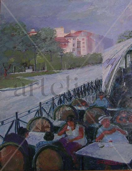 paseo de Pereda Oil Canvas Landscaping