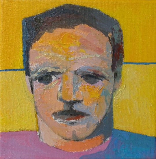 Desconocido Oil Textile Portrait