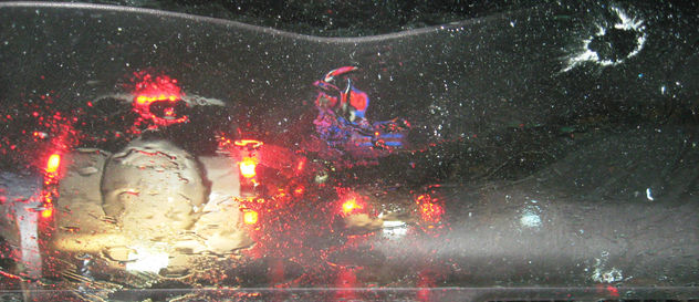 bajo lluvia