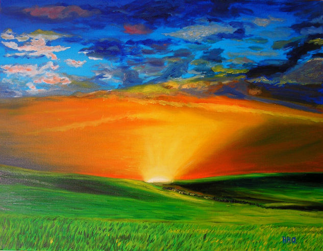 Atardecer Oil Canvas Landscaping