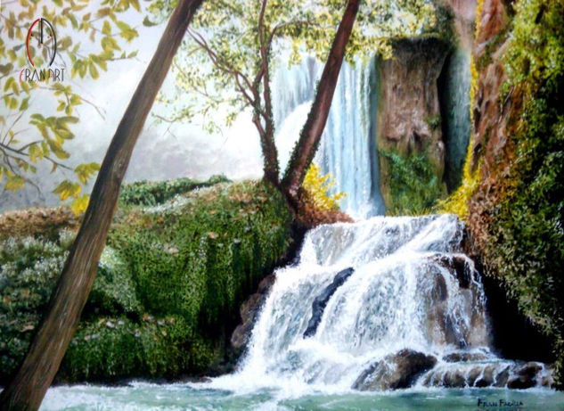 Monasterio de piedra Acrylic Canvas Landscaping