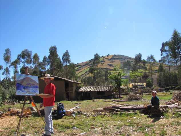 pintando al aire libre 