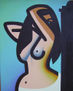 Mujer desnuda mirandose al espejo